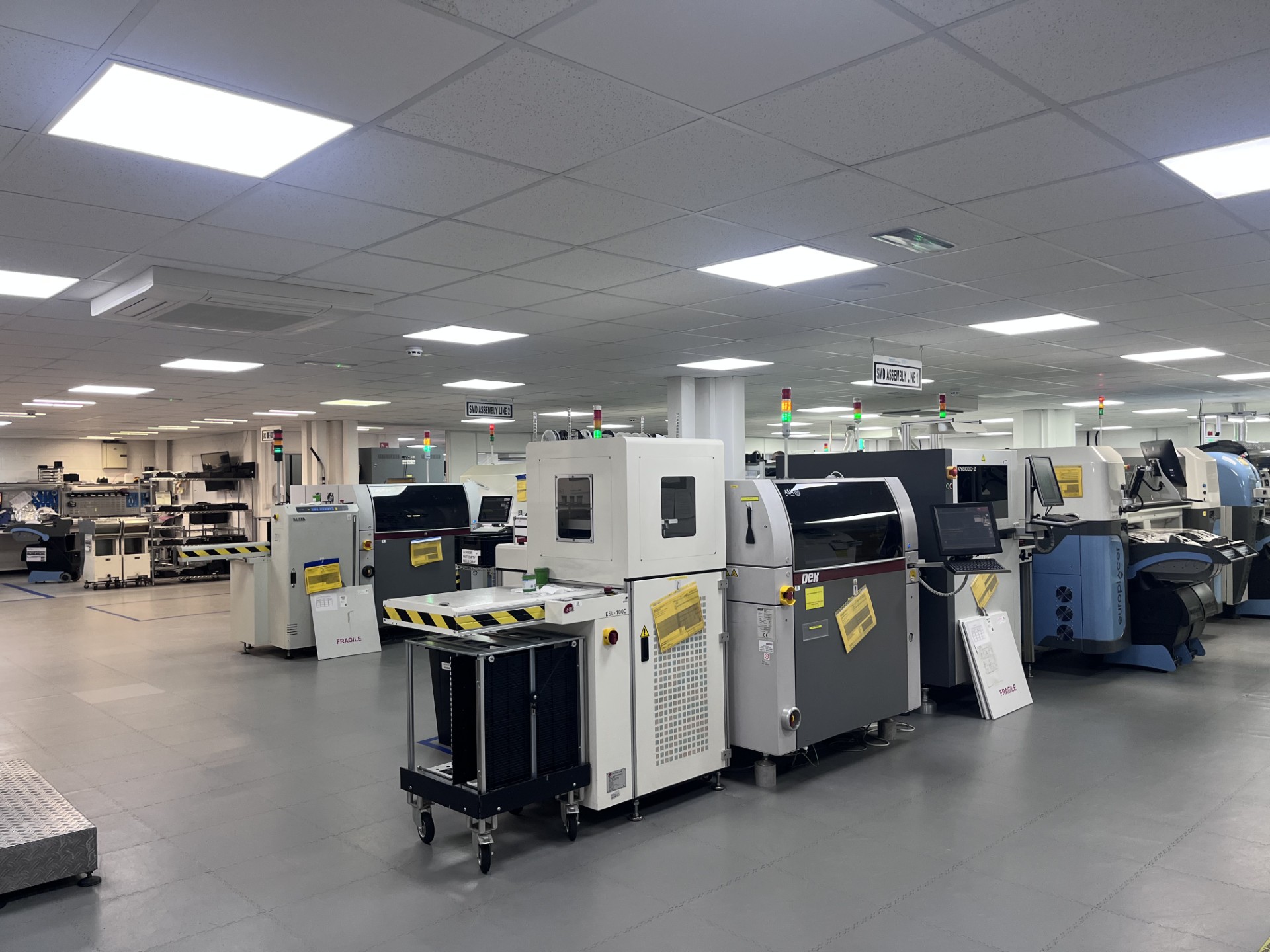 production floor line texcel technology 